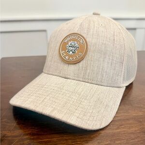 Whistling Straits American Needle Tan Mesh Trucker Hat Golf Cap